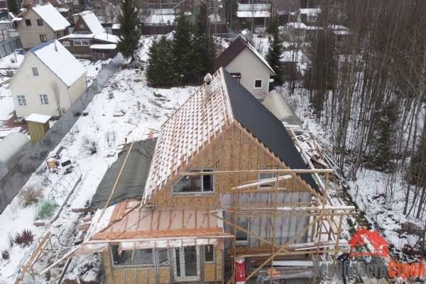 Утепление крыши и монтаж металлочерепицы