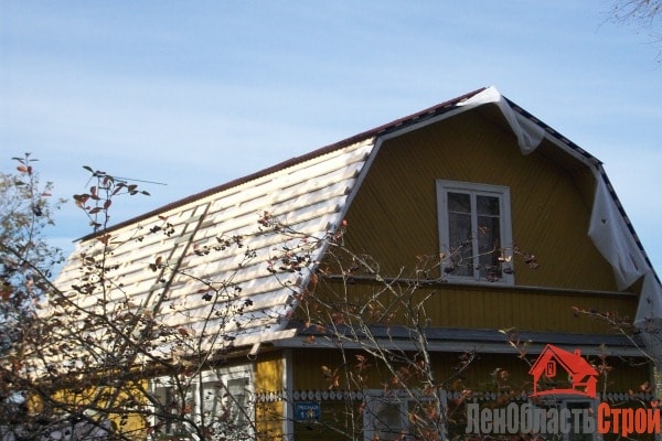 Ремонт ломаной крыши