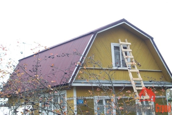 Ремонт ломаной крыши